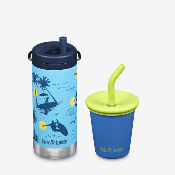 Kid’s Sippy Cup and Wide Water Bottle Set