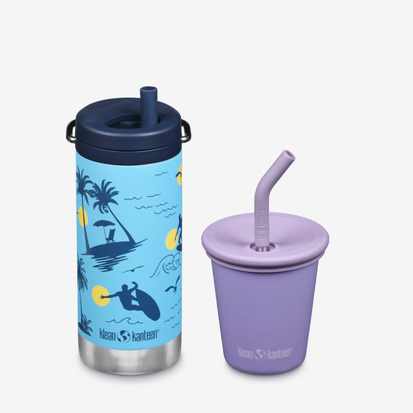 Kid’s Sippy Cup and Wide Water Bottle Set