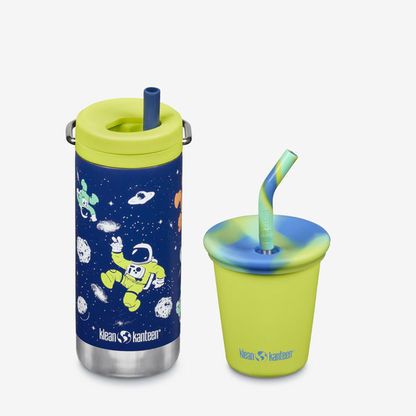 Kid’s Sippy Cup and Wide Water Bottle Set