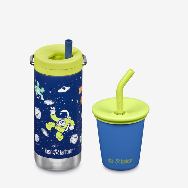 Kid’s Sippy Cup and Wide Water Bottle Set