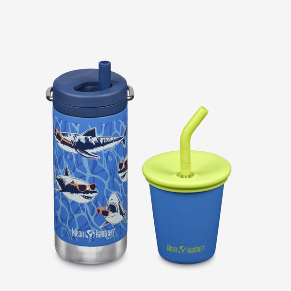 Kid’s Sippy Cup and Wide Water Bottle Set