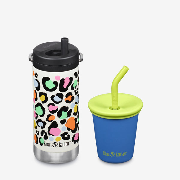 Kid’s Sippy Cup and Wide Water Bottle Set