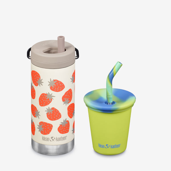 Kid’s Sippy Cup and Wide Water Bottle Set