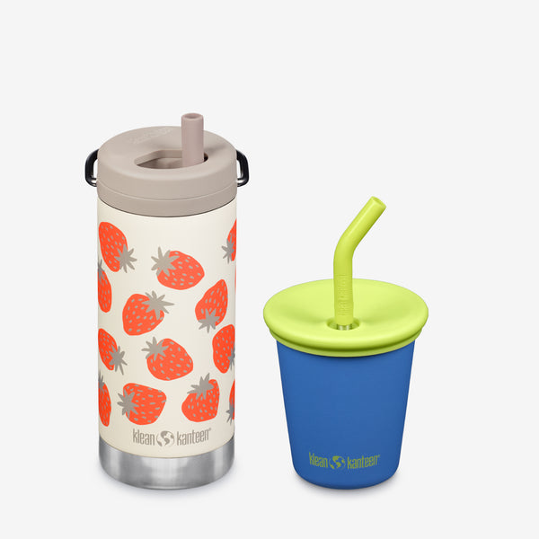 Kid’s Sippy Cup and Wide Water Bottle Set