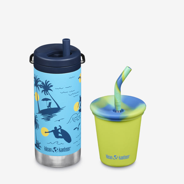 Kid’s Sippy Cup and Wide Water Bottle Set - KleanKannteen