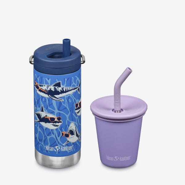 Kid’s Sippy Cup and Wide Water Bottle Set - KleanKannteen