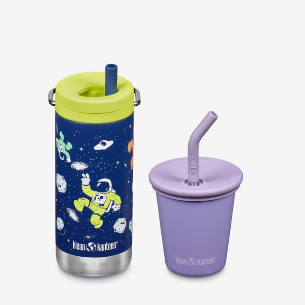Kid’s Sippy Cup and Wide Water Bottle Set - KleanKannteen