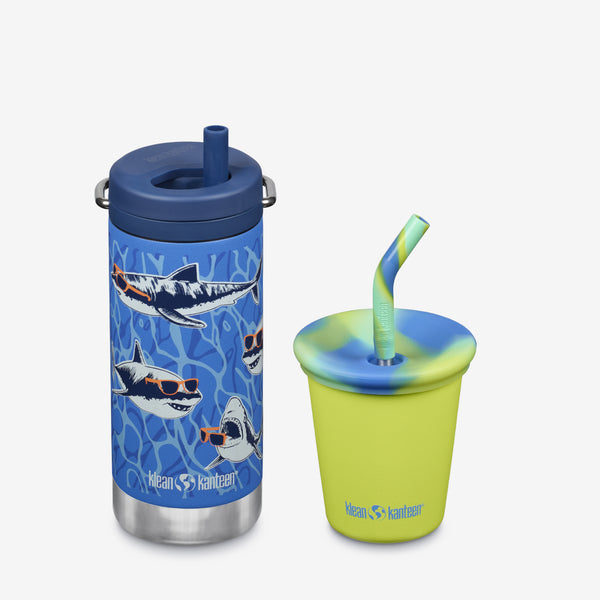 Kid’s Sippy Cup and Wide Water Bottle Set - KleanKannteen