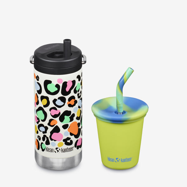 Kid’s Sippy Cup and Wide Water Bottle Set - KleanKannteen